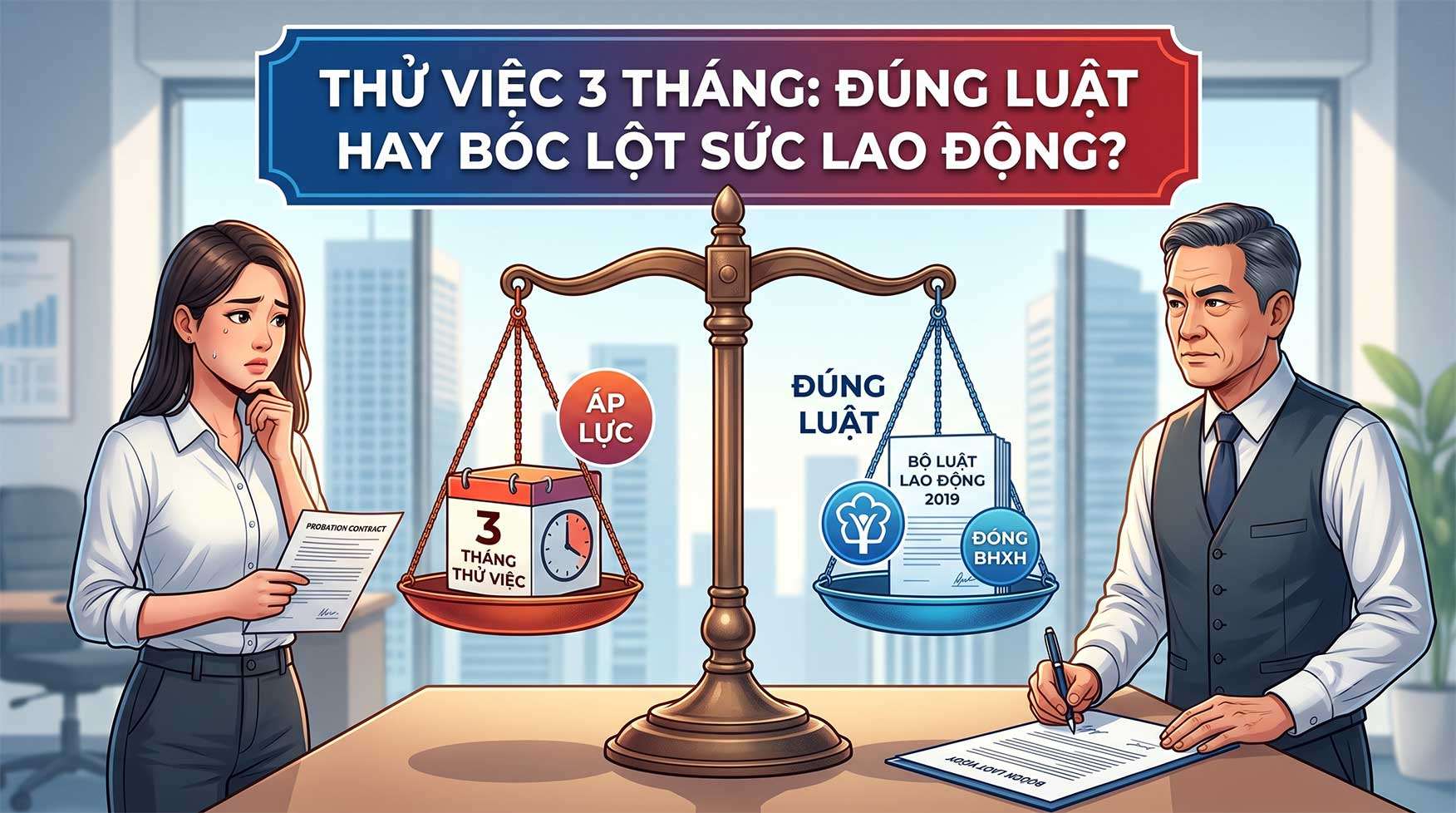 Công ty bắt thử việc 3 tháng: Đúng luật hay đang bóc lột sức lao động?