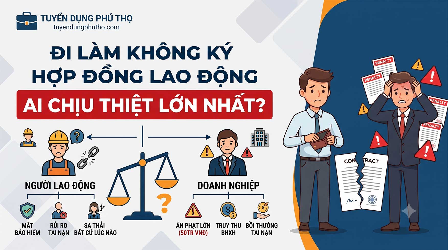 Đi làm không ký hợp đồng lao động: Công ty hay người lao động chịu thiệt?