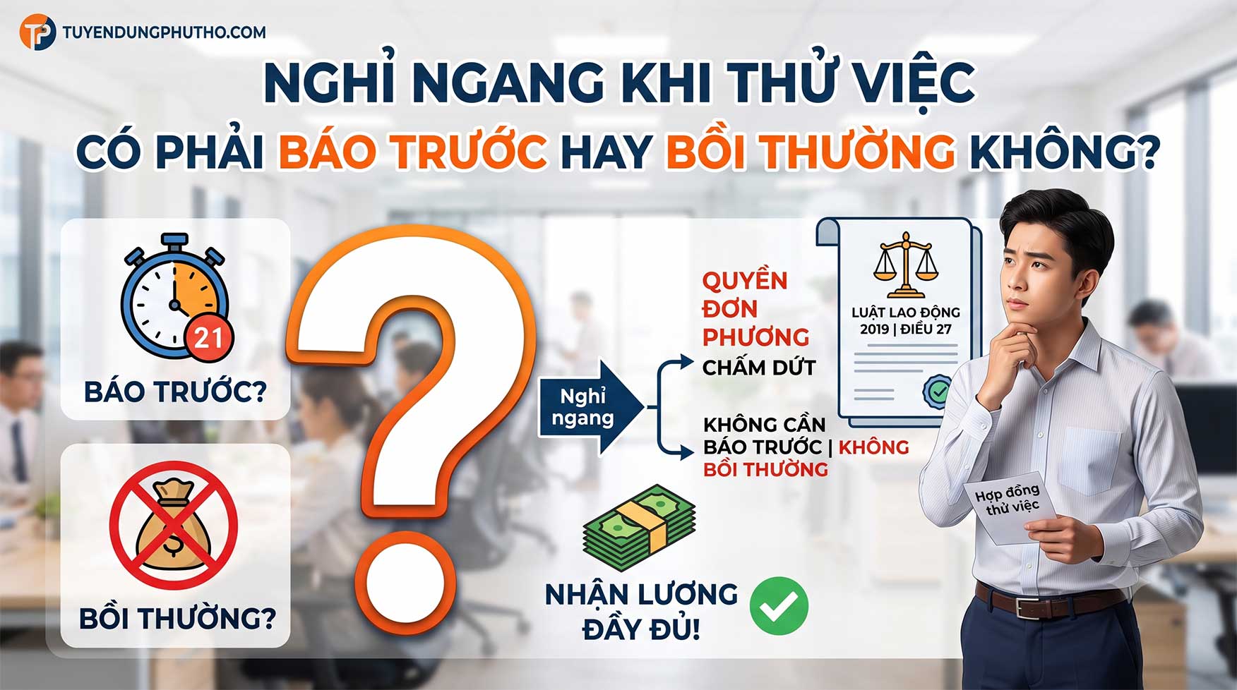 Nghỉ Ngang Trong Thời Gian Thử Việc: Có Phải Báo Trước Hay Bồi Thường Không?