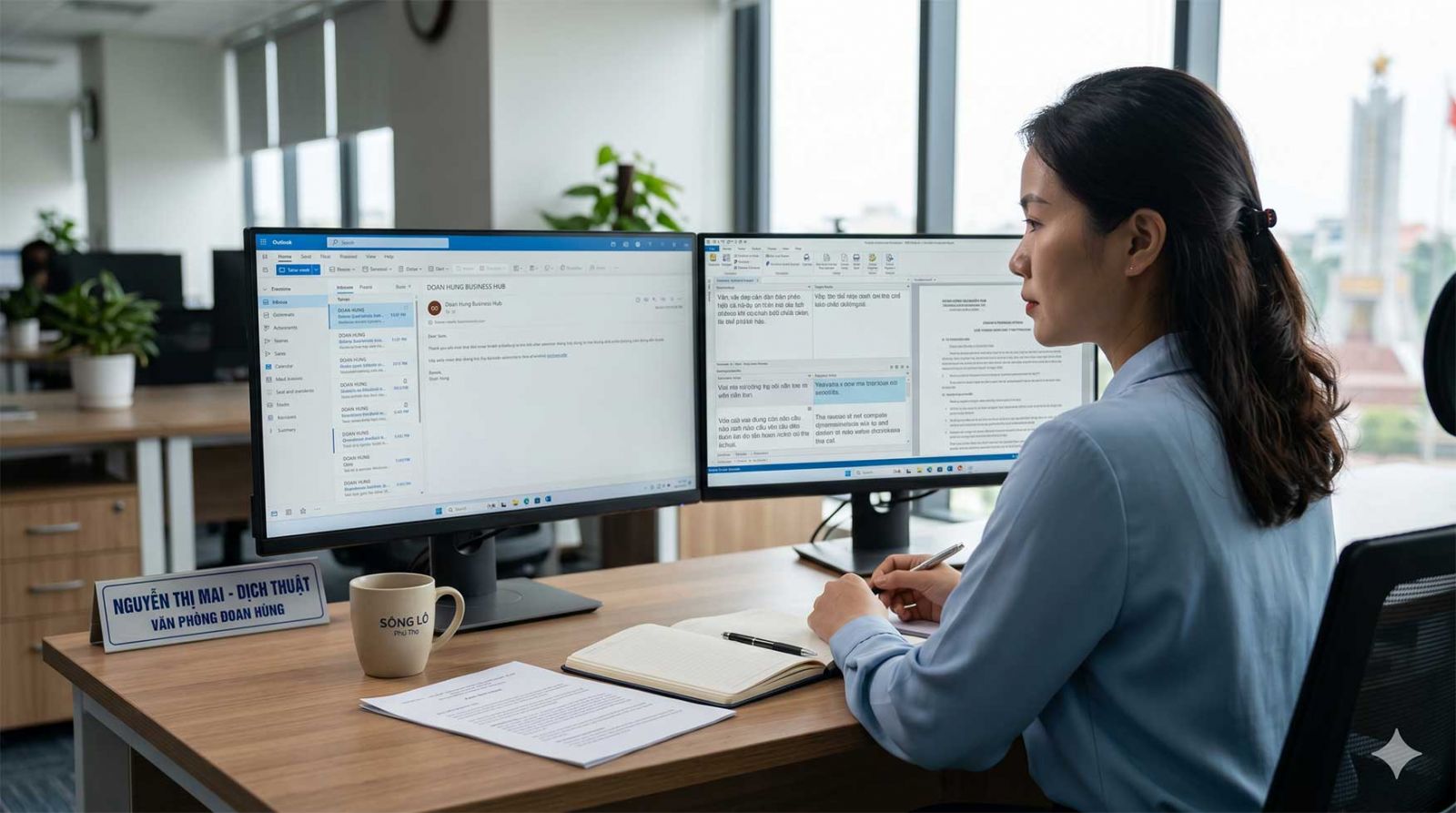 Biên phiên dịch hành chính văn phòng xử lý email đối tác