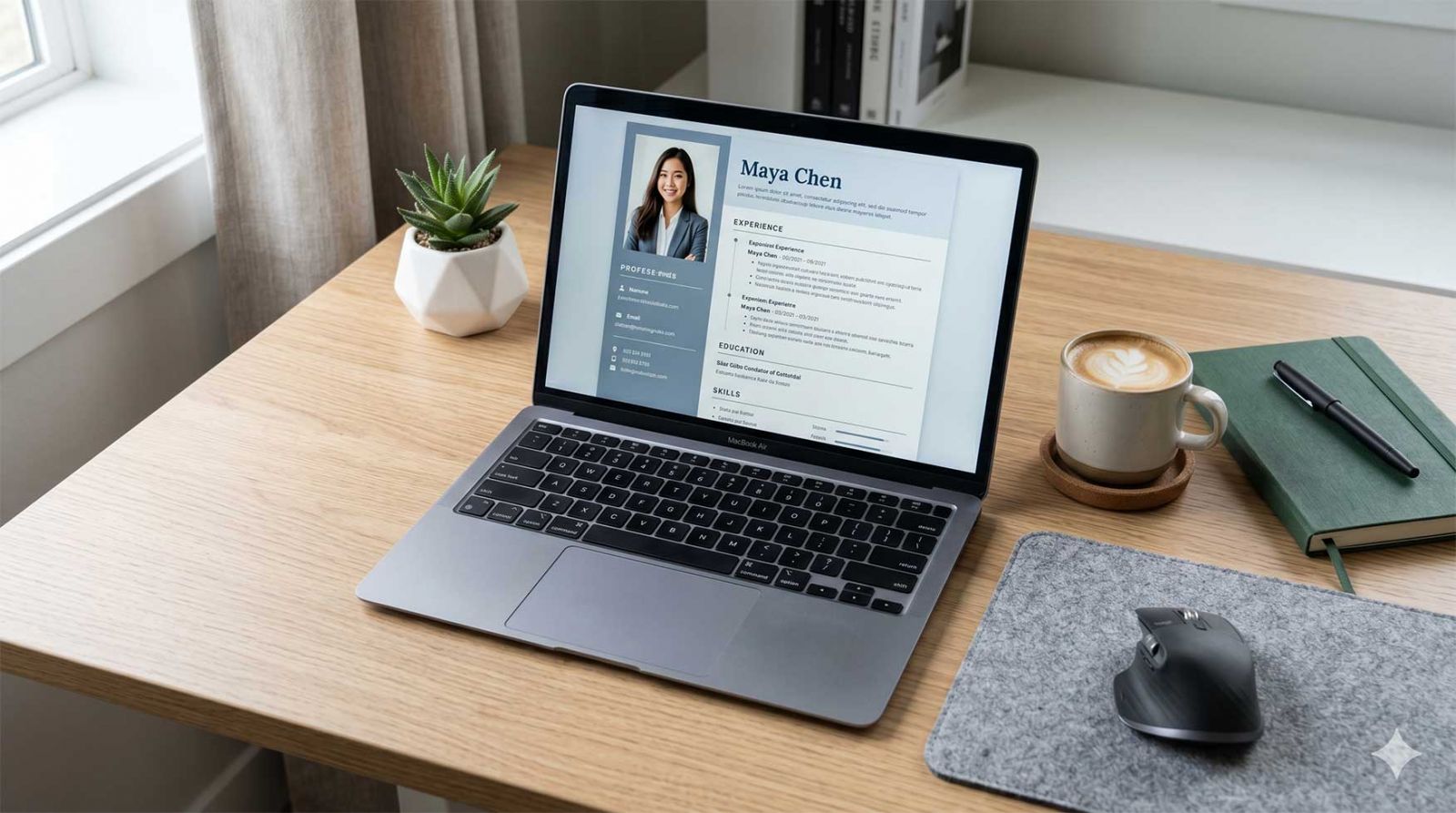 Mẫu CV Profile ấn tượng cho việc làm PG PB Lễ tân