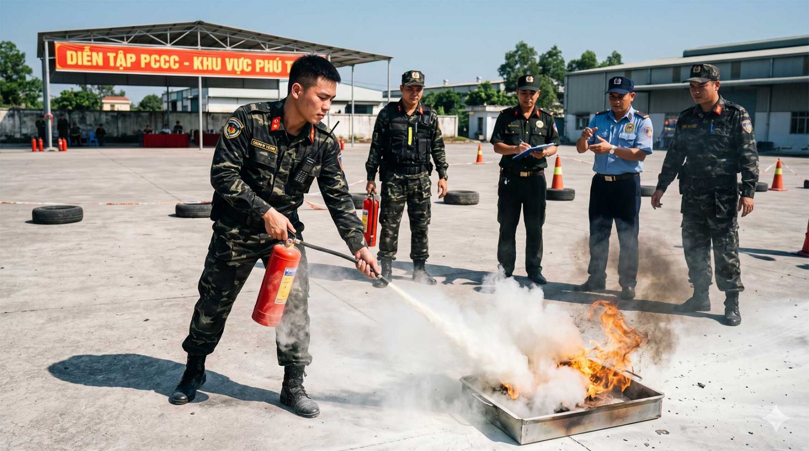 tuyển nhân viên bảo vệ phú thọ huấn luyện nghiệp vụ pccc