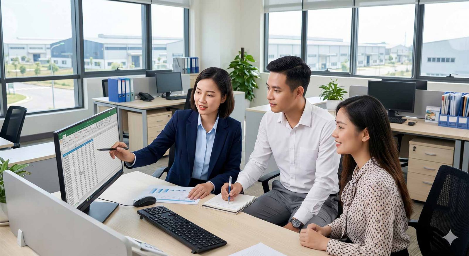 Phỏng vấn tuyển dụng nhân viên văn phòng tại Khu công nghiệp Thụy Vân.