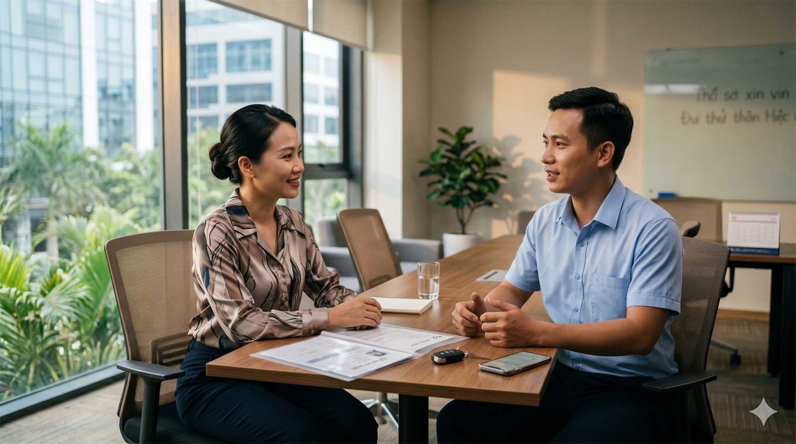 Tài xế xe tải đang kiểm tra hàng hóa tại khu công nghiệp ở Phú Thọ